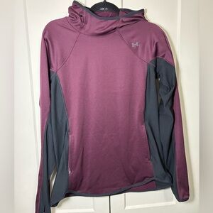 Under Armour Maroon and Black ColdGear Hoodie